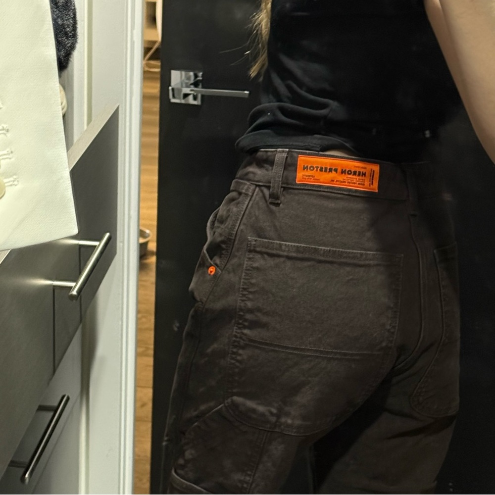 Heron Preston Dark Brown Cargo Pants